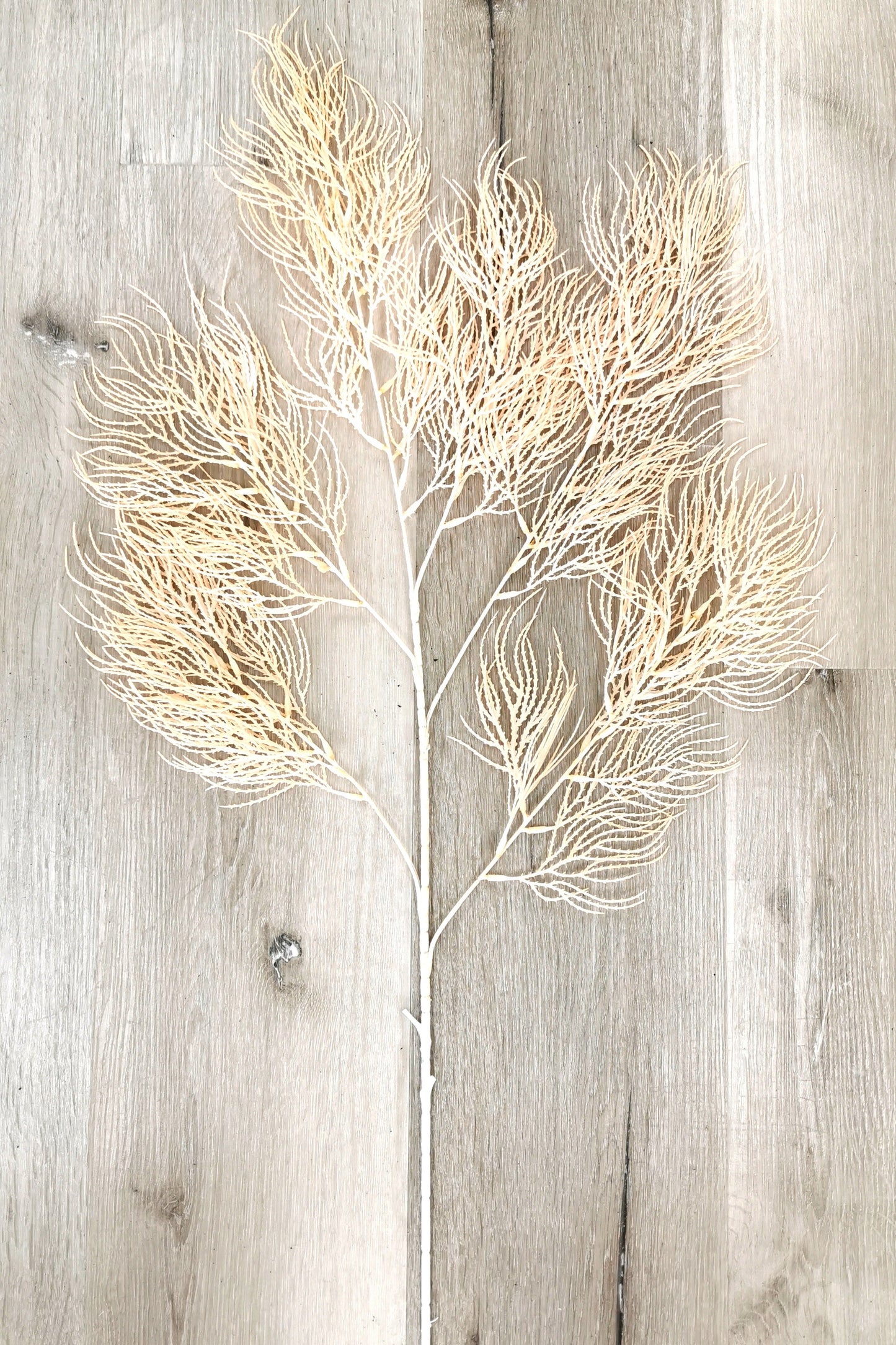 Peach Artificial Dry Leaf Greenery