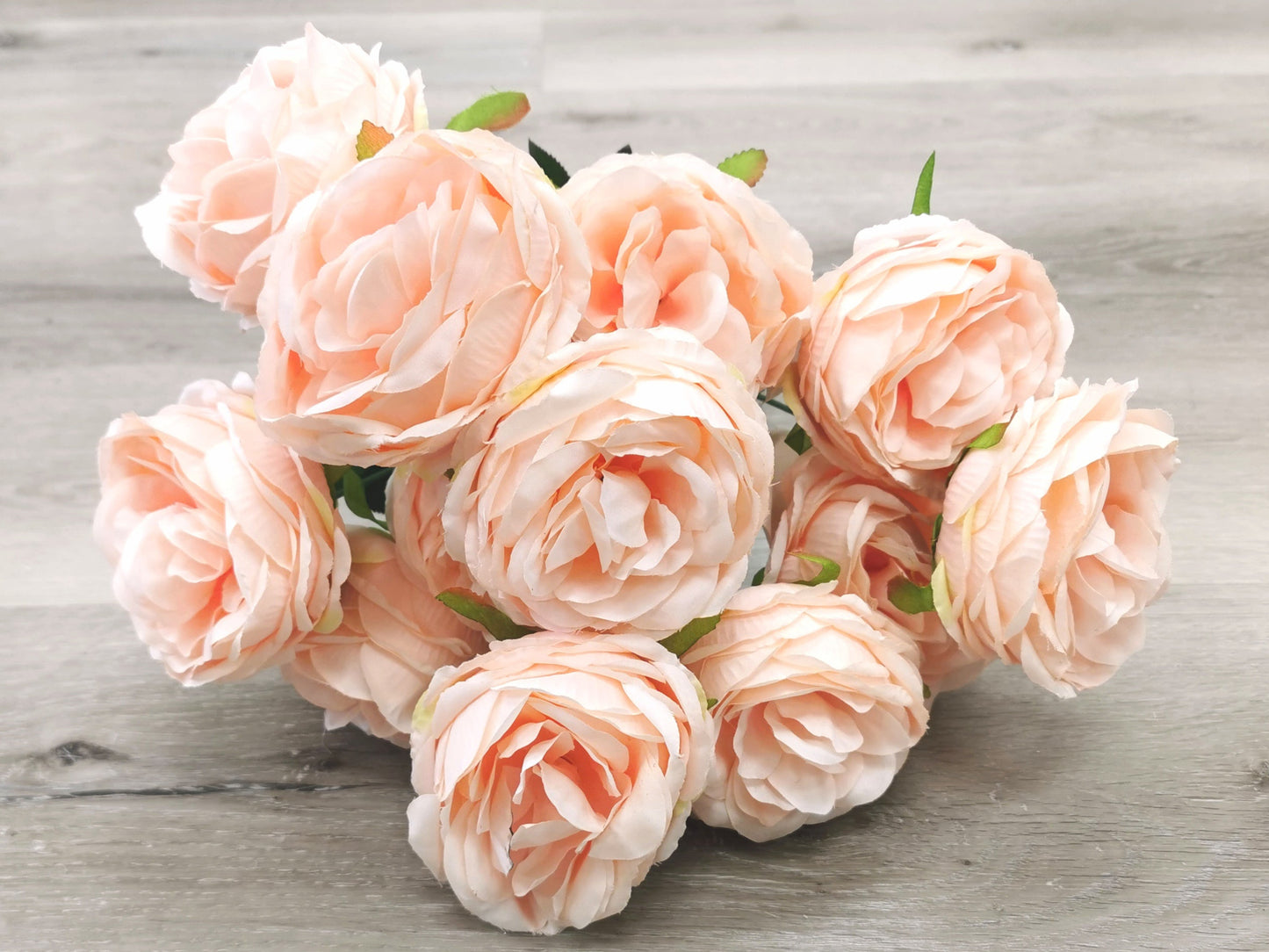 Pink Artificial Peony Bush - 12 Heads