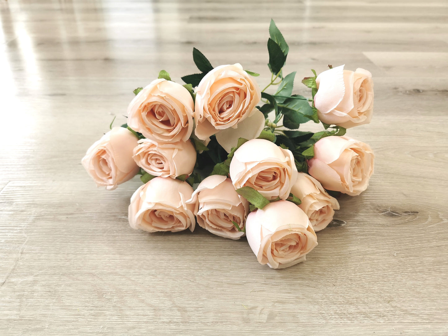 12 heads Rose, 4 available colors: Burgundy, Pink, Coffee and Yellow