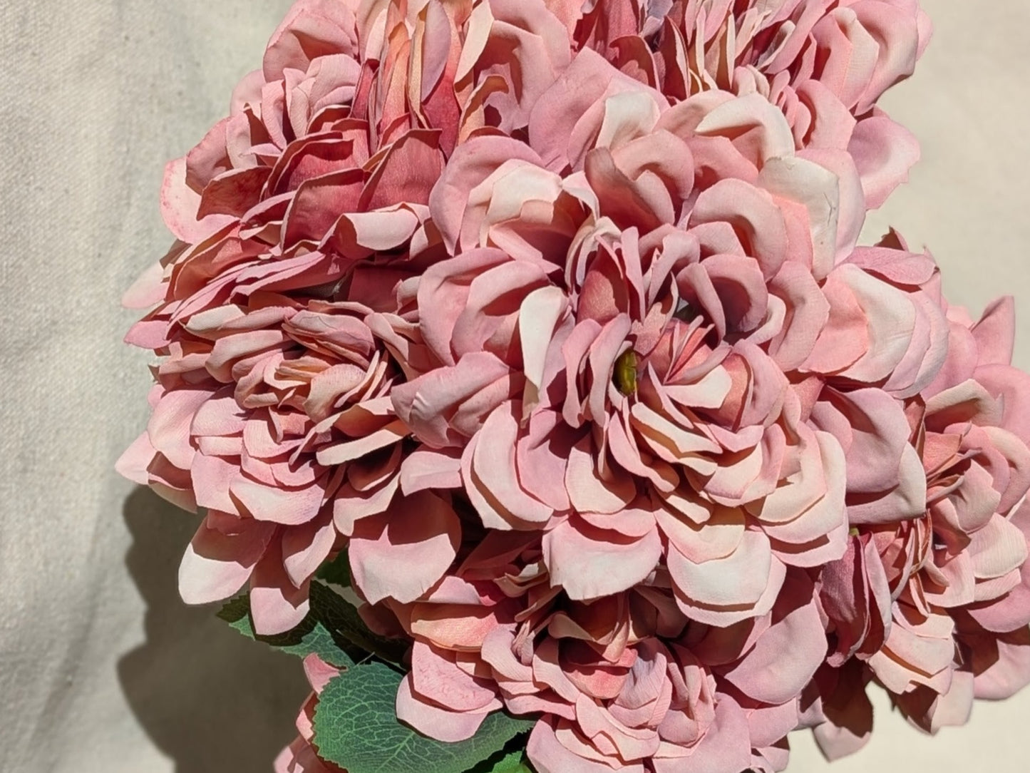 Dusty Pink Artificial Peony - 7 Heads