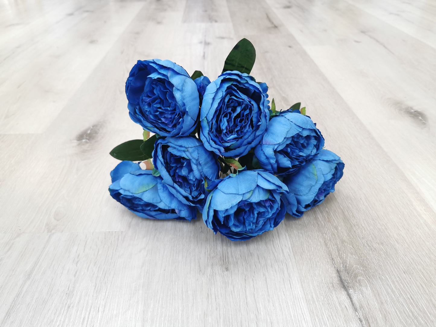 7 heads Peony, 5 available colors: Cream White, Champagne, Blue, Pink and Dark Pink