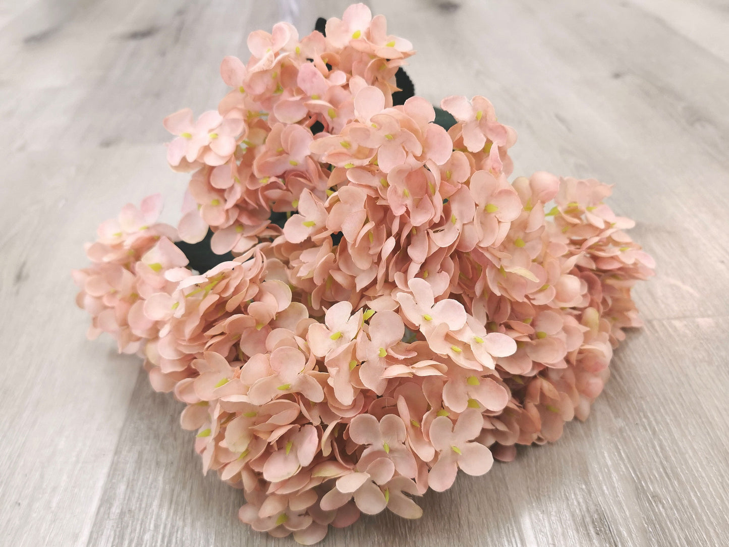 Coffee Artificial Hydrangea - 7 Heads (Small Petals)