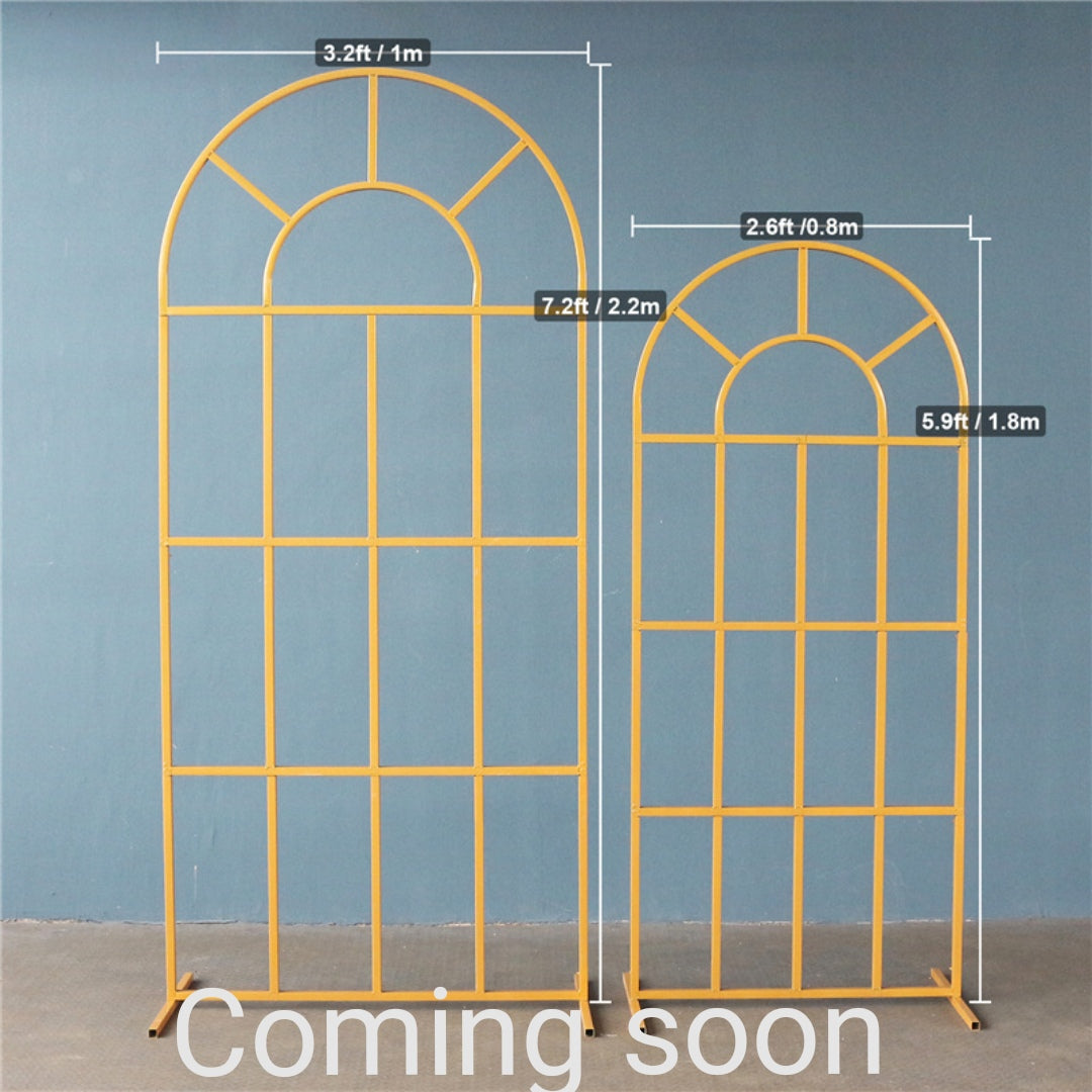 Metal French Door backdrop stand
