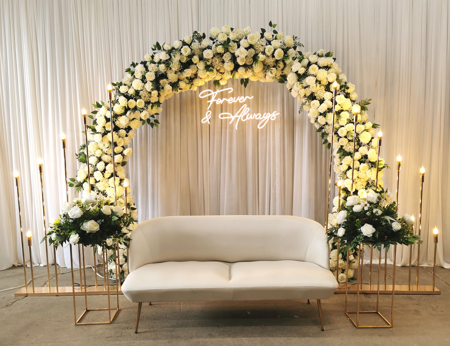 Artificial Flower Arch runner (price vary)