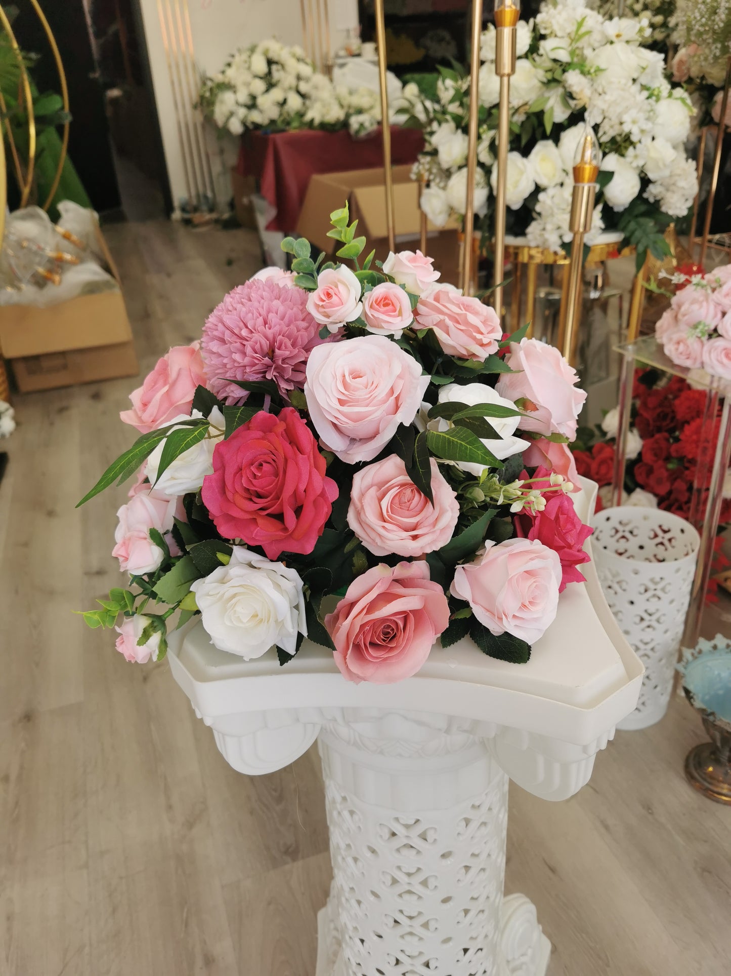 Artificial Flower Centerpiece (price vary)