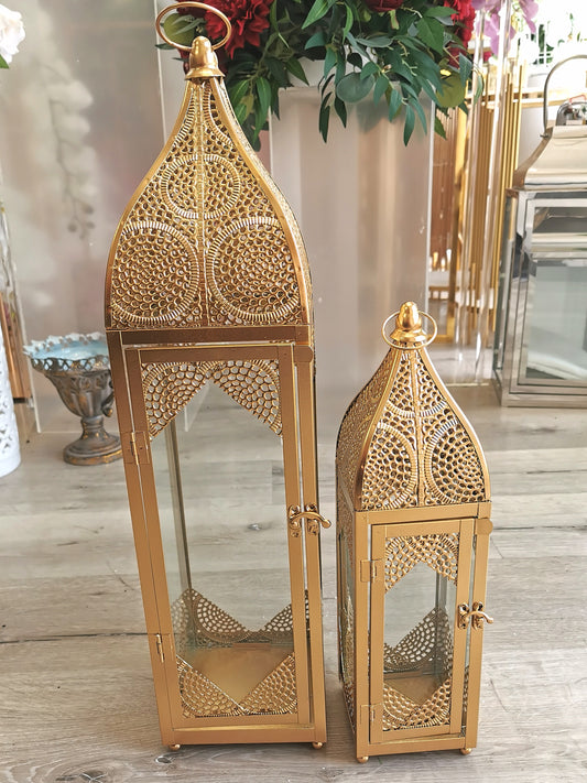 Gold Lanterns, H22"&15"