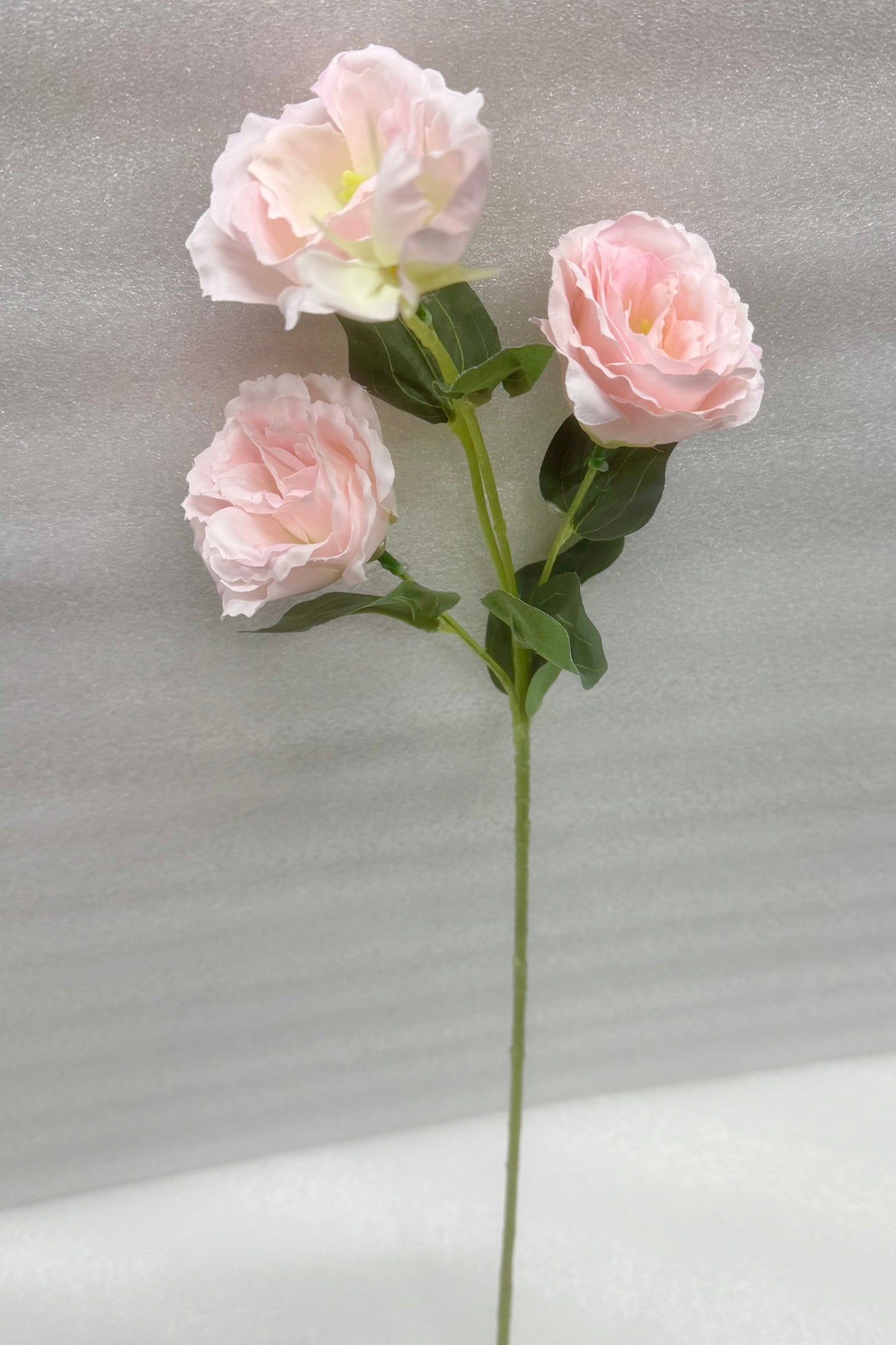 Pink Faux Peony Stem
