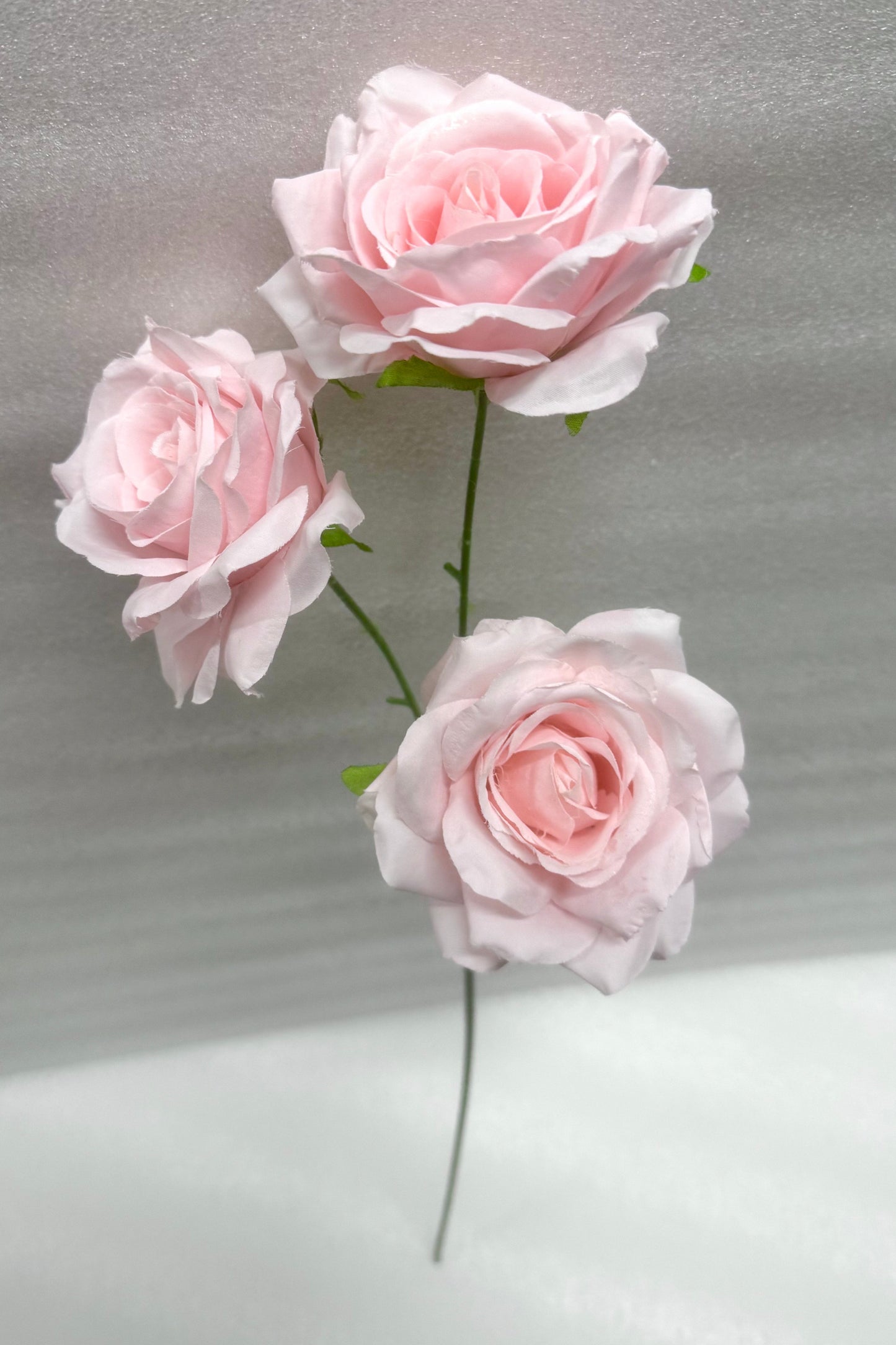 Pink Faux Rose Stem