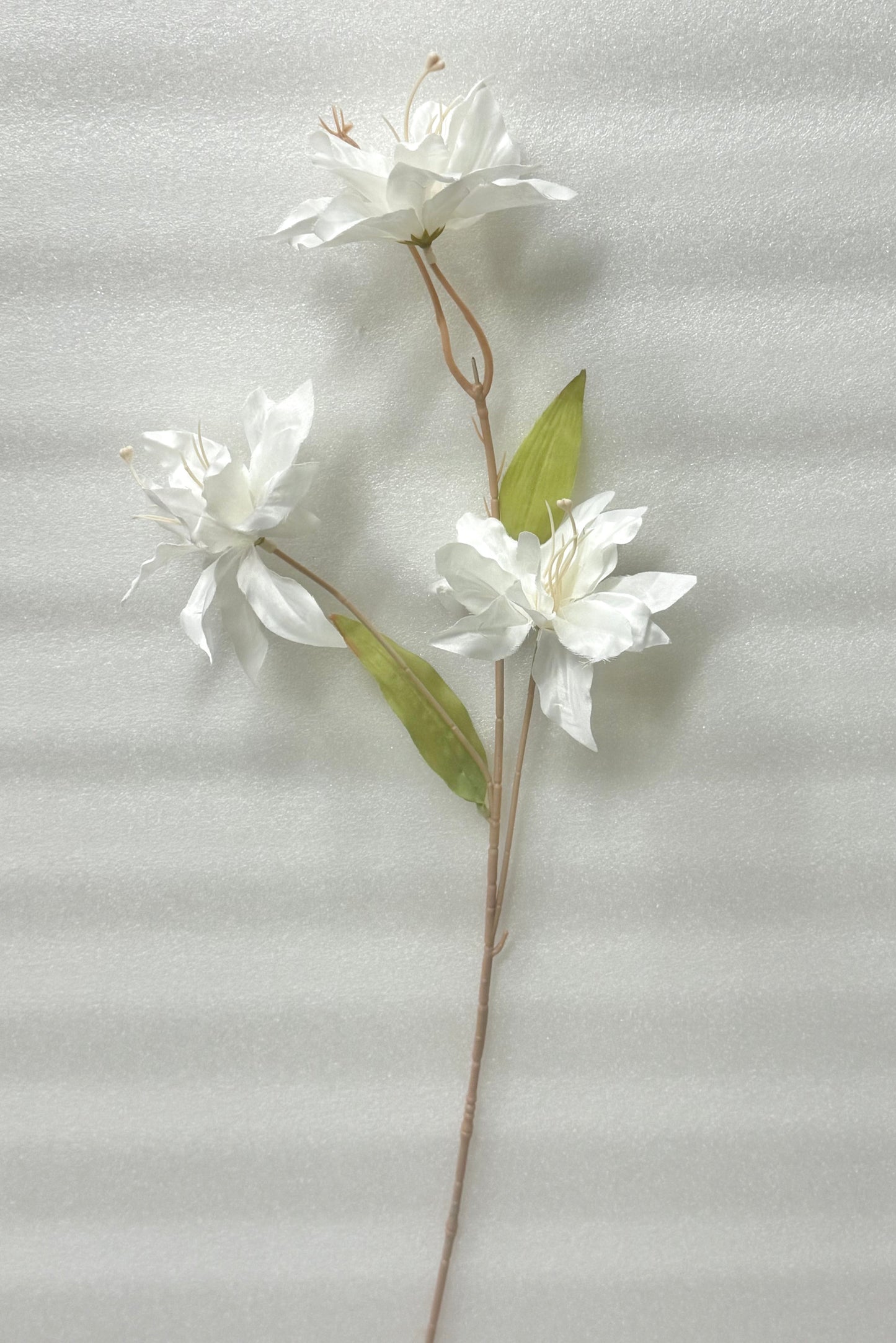 White Artificial Dancing Orchid Spray - 3 Heads