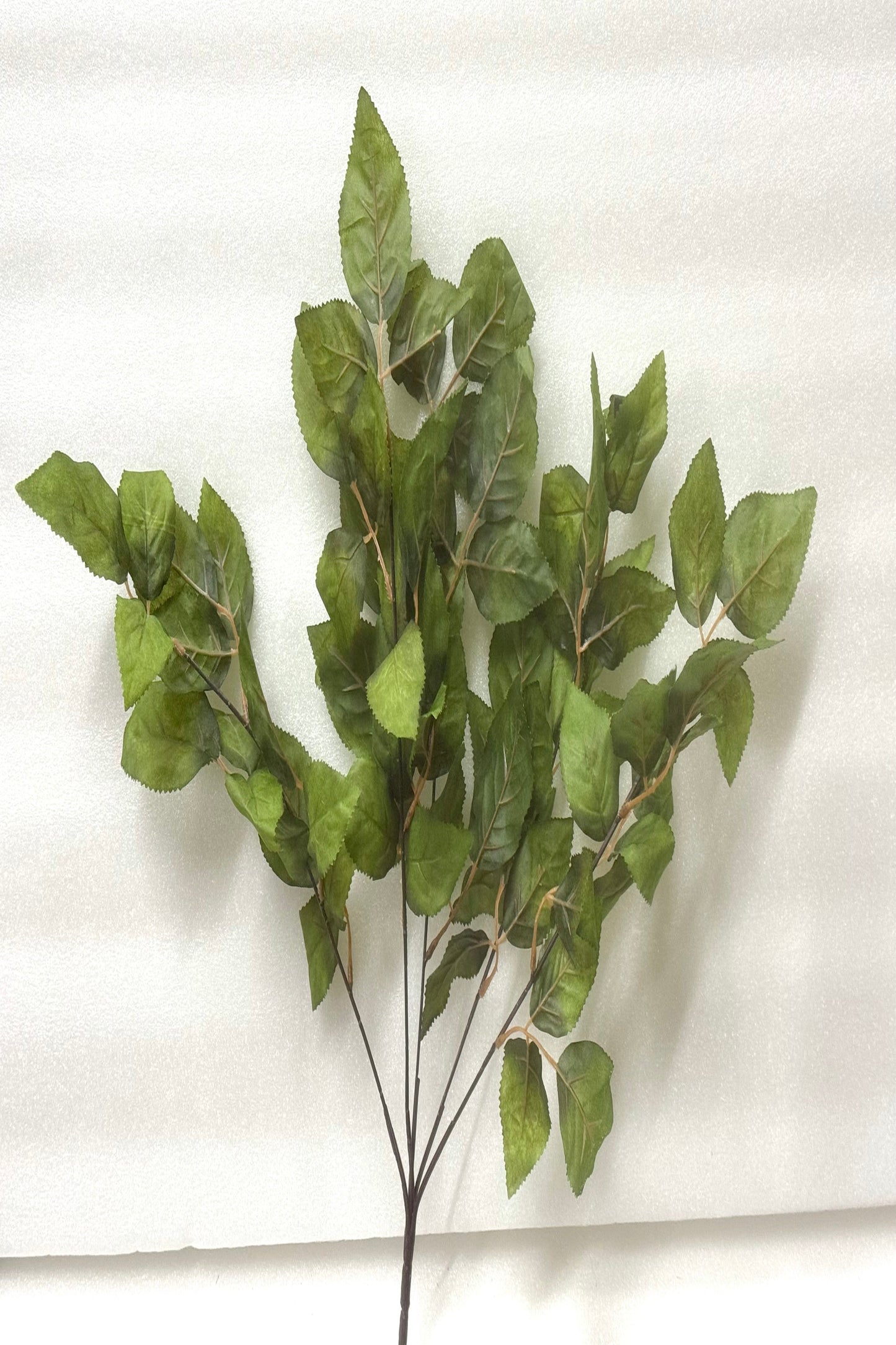 Green Artificial Rose Leaf Spray