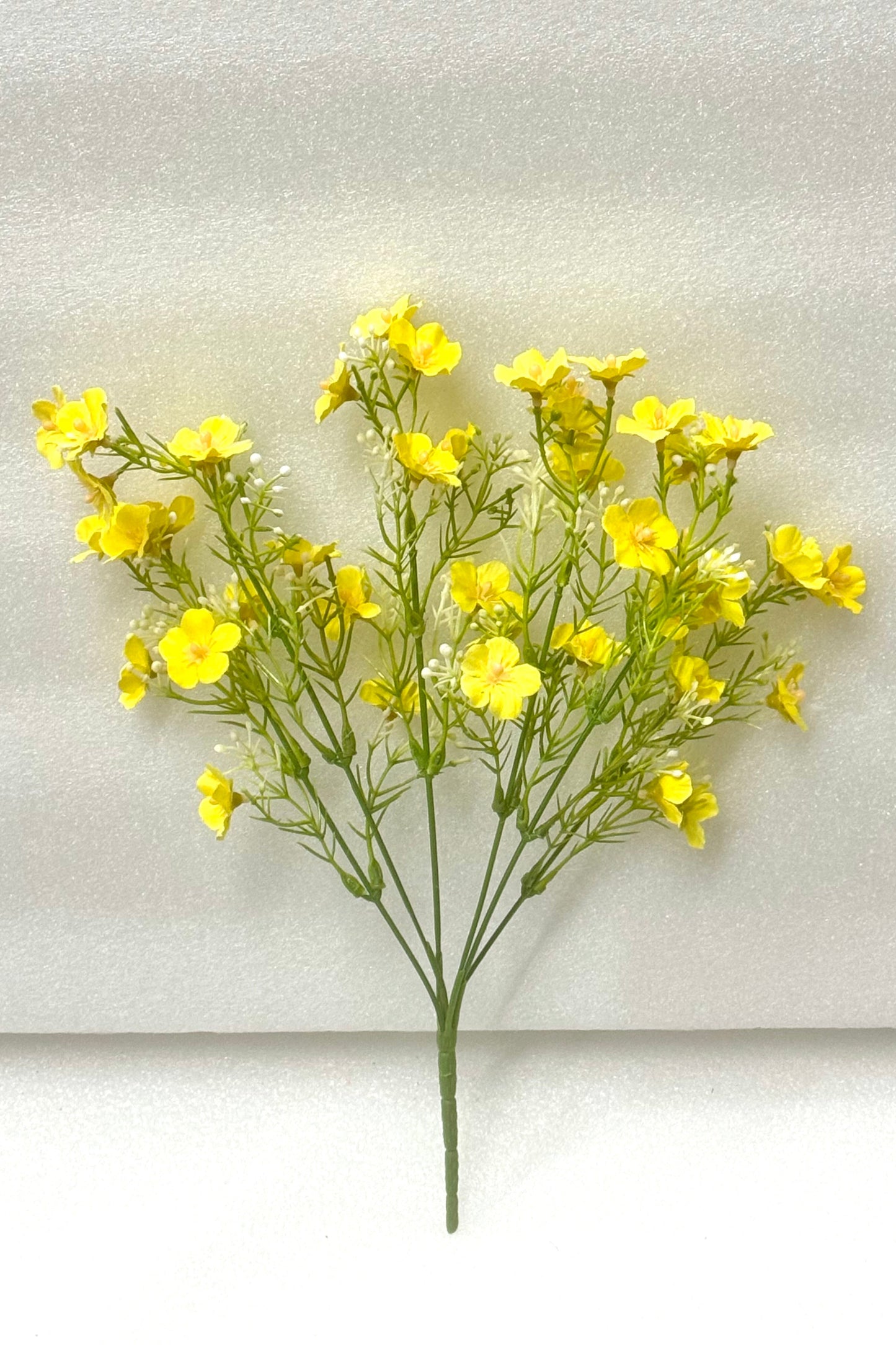 Yellow Artificial Cherry Blossom Spray