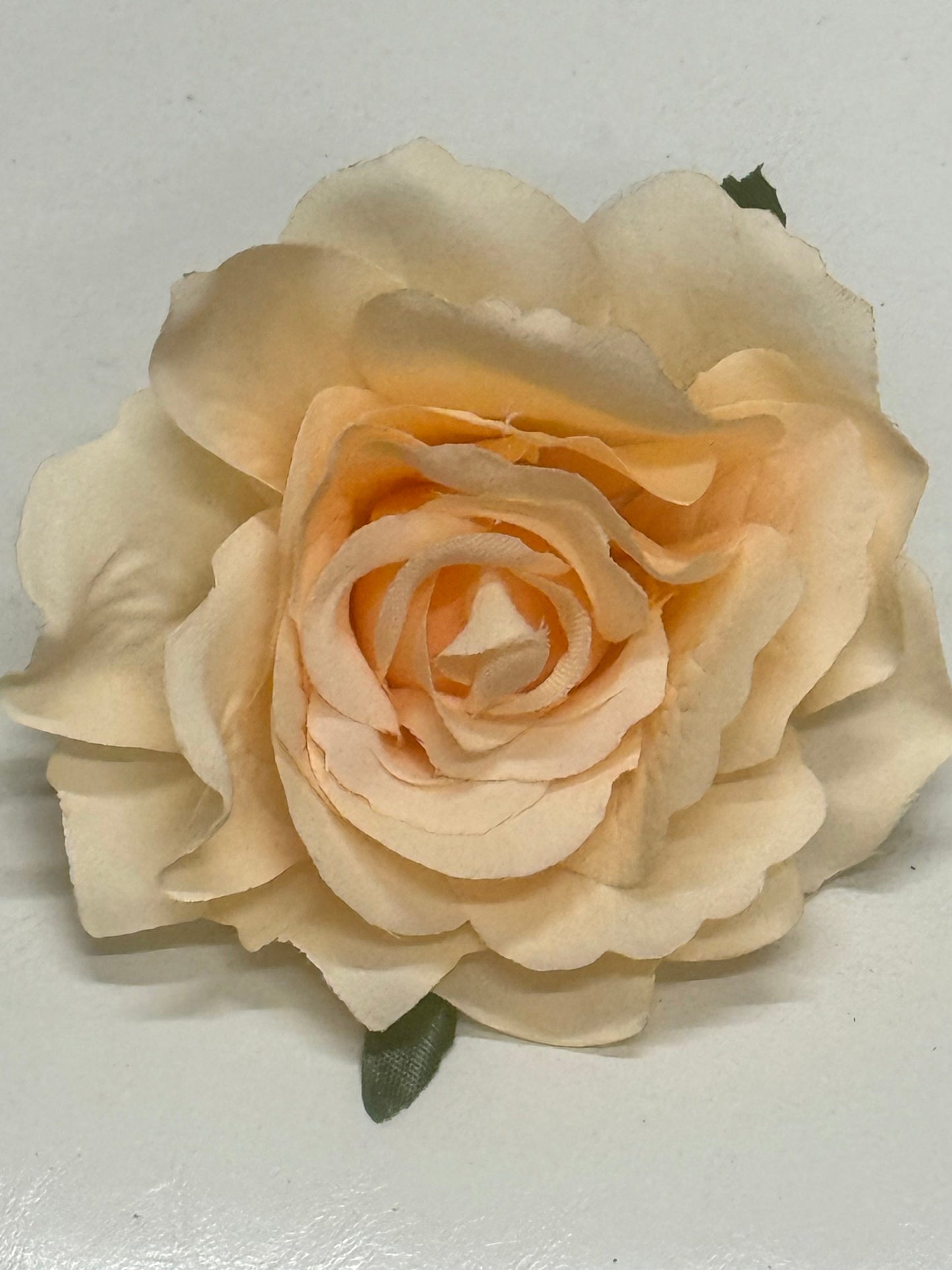 Artificial Champagne Silk Rose Flower Heads