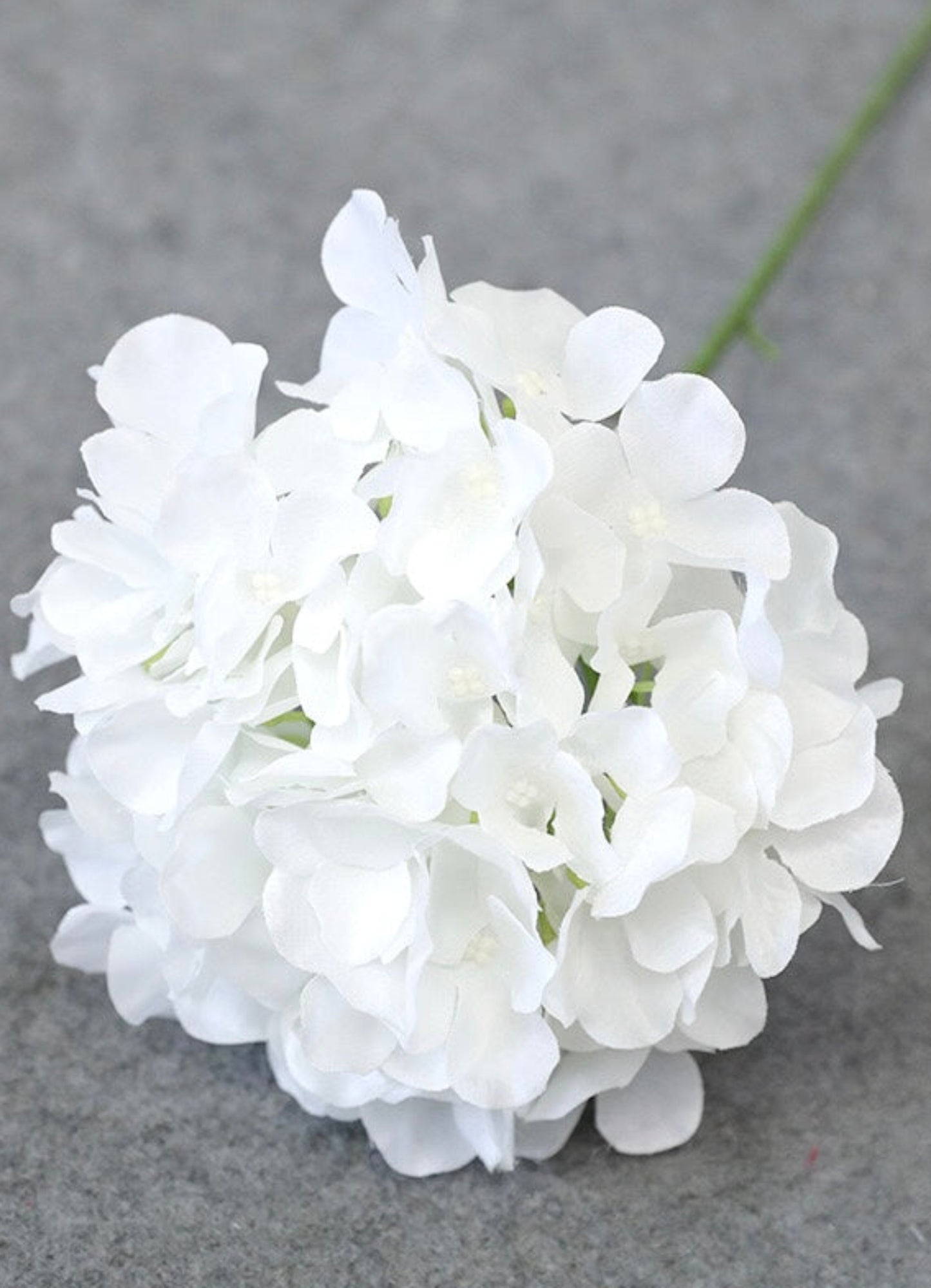 Artificial White Hydrangea Spray – Long Stem for Event Arrangements