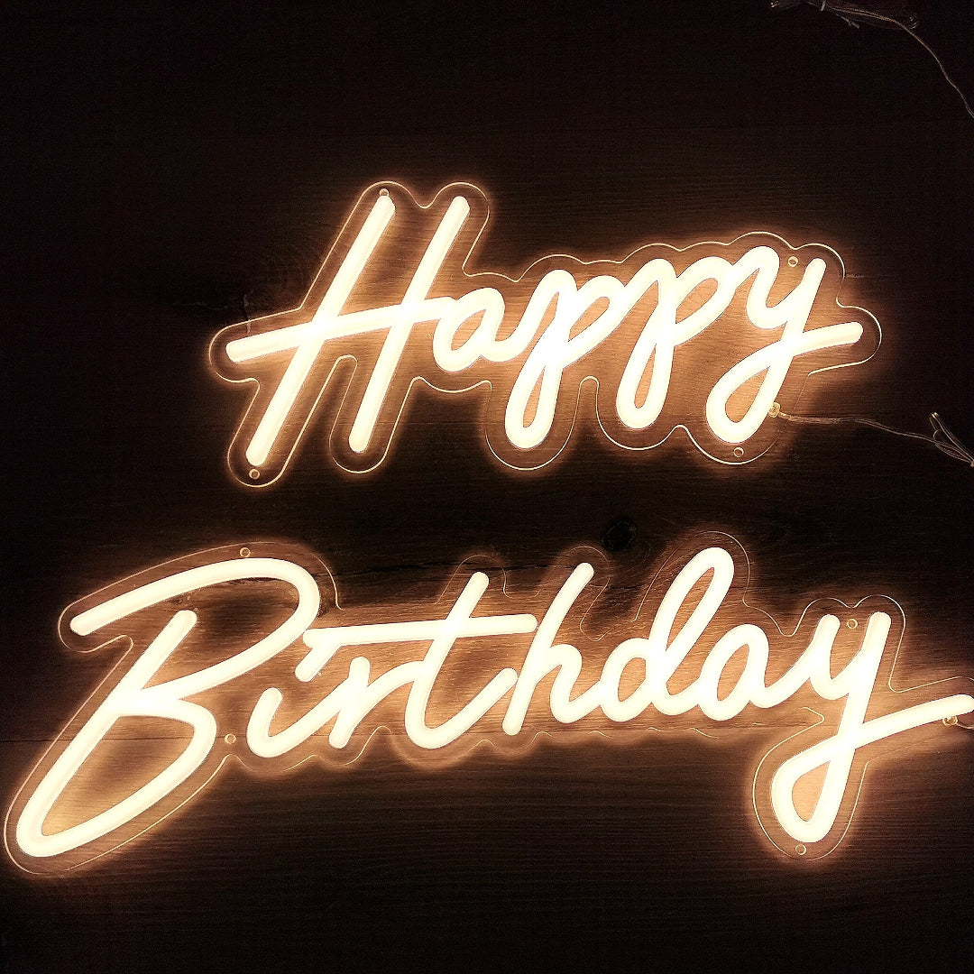 Neon Sign "Happy Birthday"
