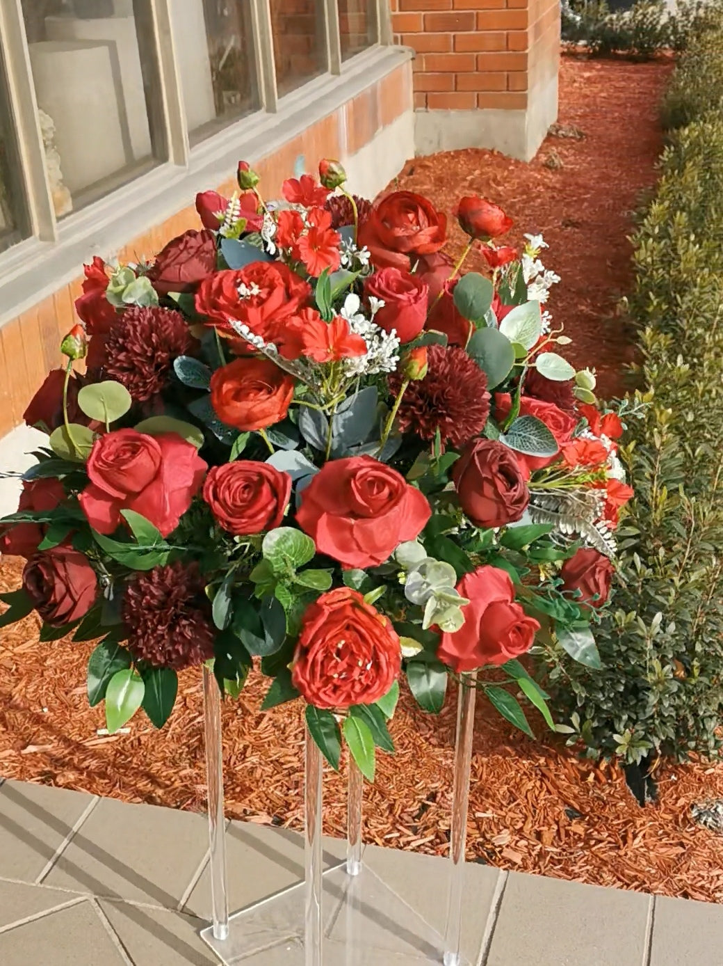 Artificial Flower Centerpiece (price vary)