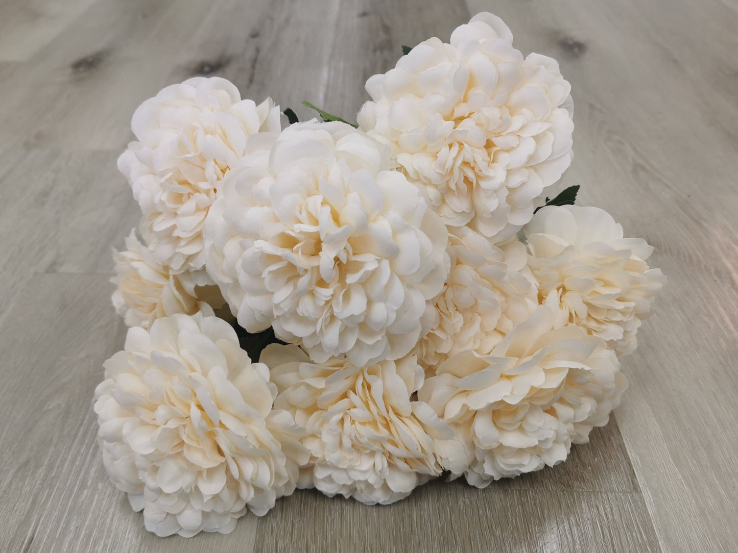 Champagne Artificial Peony - 9 Heads