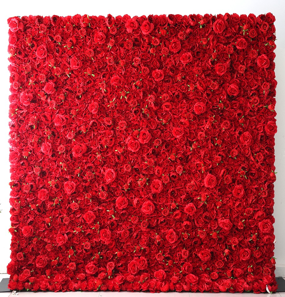 Red Flower Wall Rental