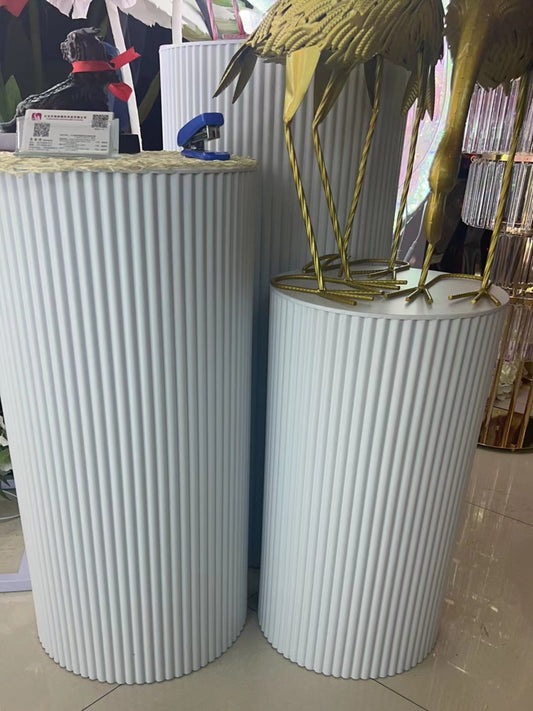 White Rainbow Plinth (30"X70"H, 34"X75"H, 38"X90"H)