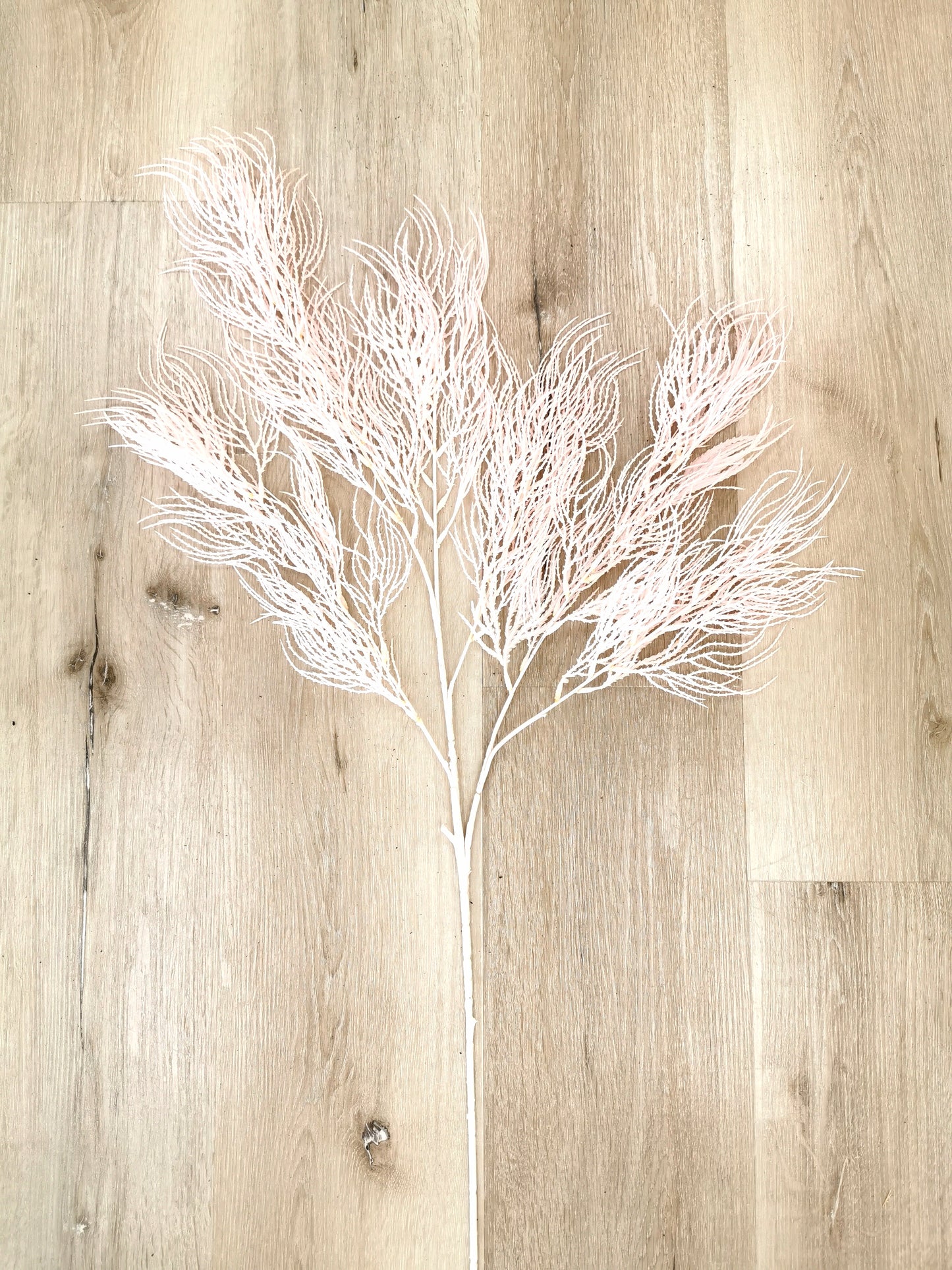 Artificial Dry Leaf Greenery, available colors: White, Pink, Blue and Peach