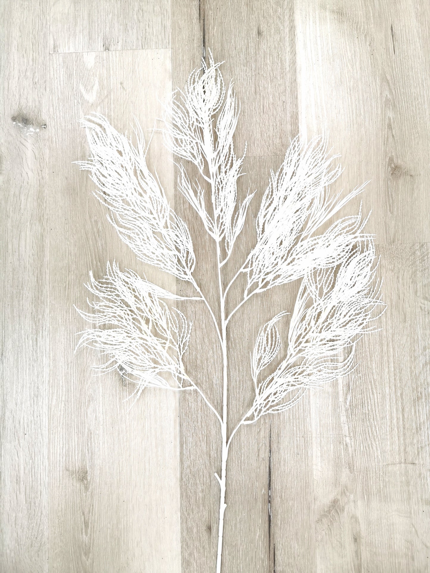 Artificial Dry Leaf Greenery, available colors: White, Pink, Blue and Peach