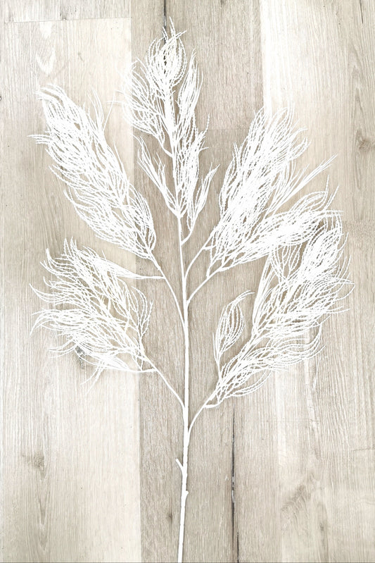 White Artificial Dry Leaf Greenery