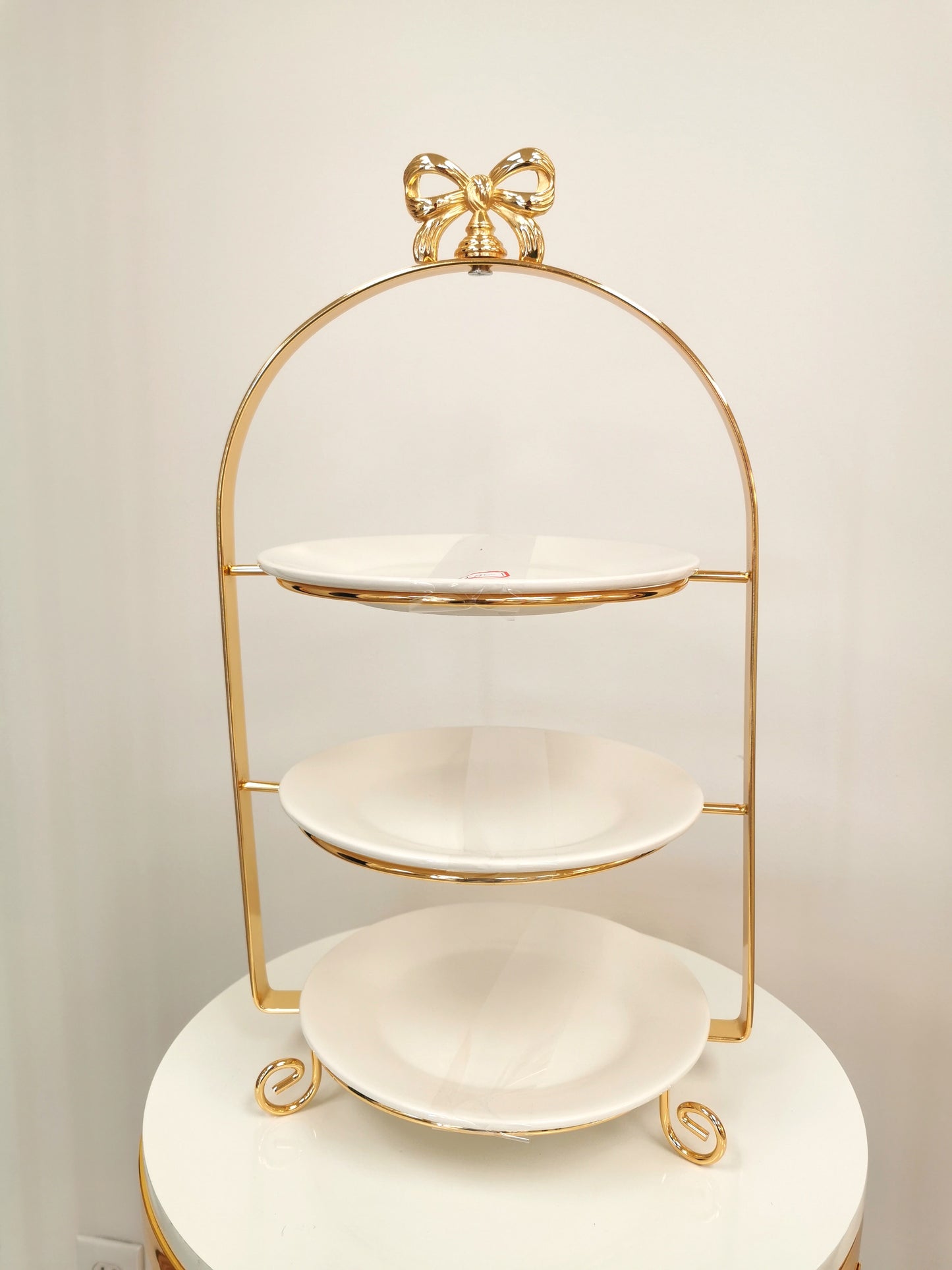 3 level cake stand (gold frame)