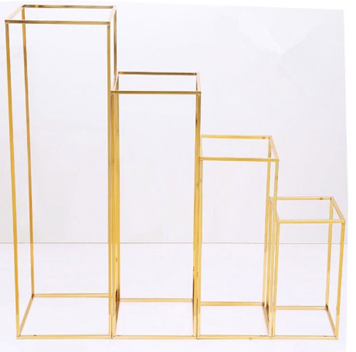 Gold flower stand, heights: 16"