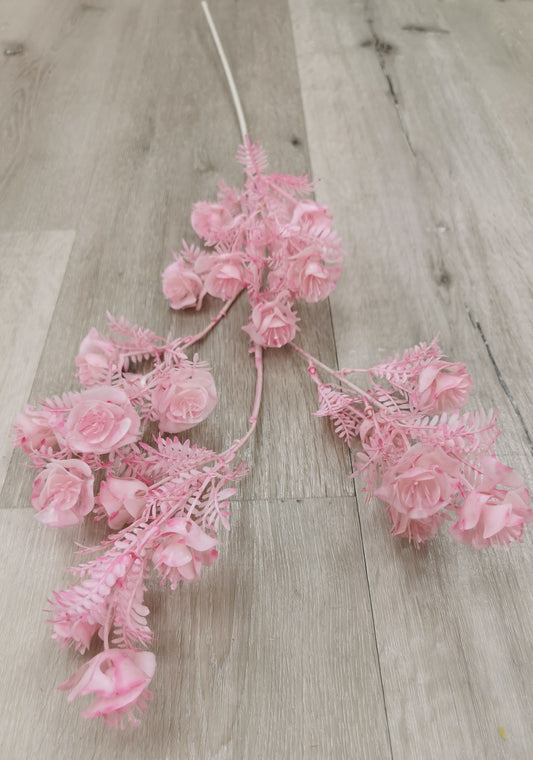 A top of Pink flower with Pink leaf