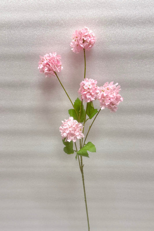 Pink Artificial Hydrangea Long Stem