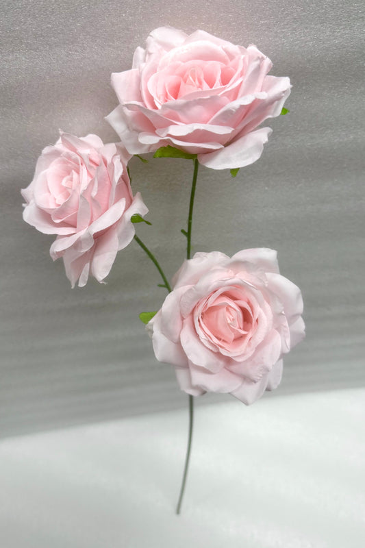 Pink Faux Rose Stem