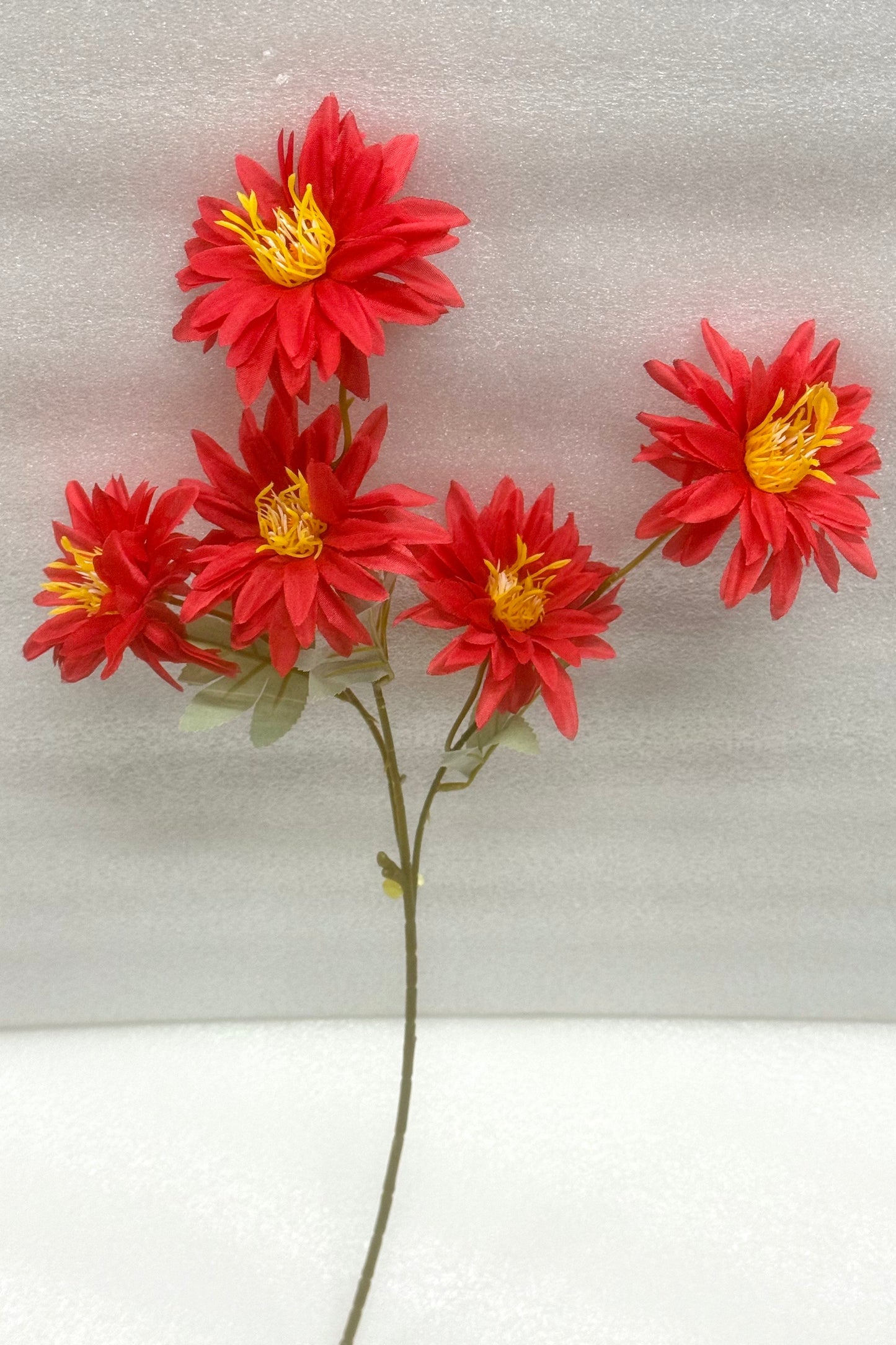 Red Artificial Asters Spray