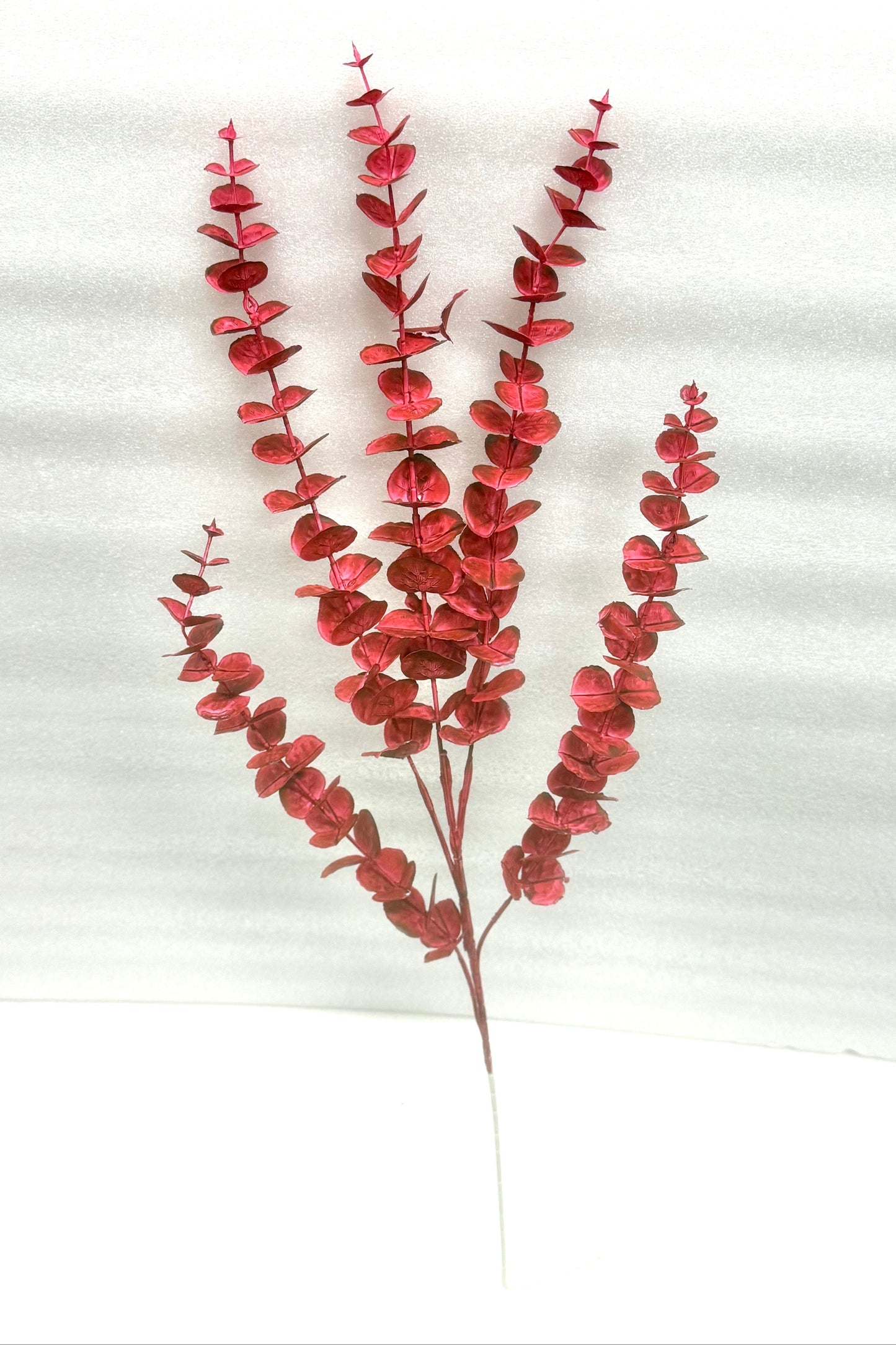Red Artificial Eucalyptus Spray