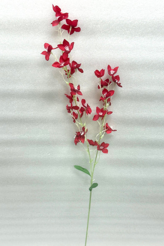 Red Artificial Dancing Orchid Spray