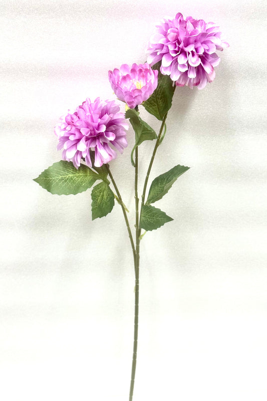 Purple Pom-Pom Blossom Stem