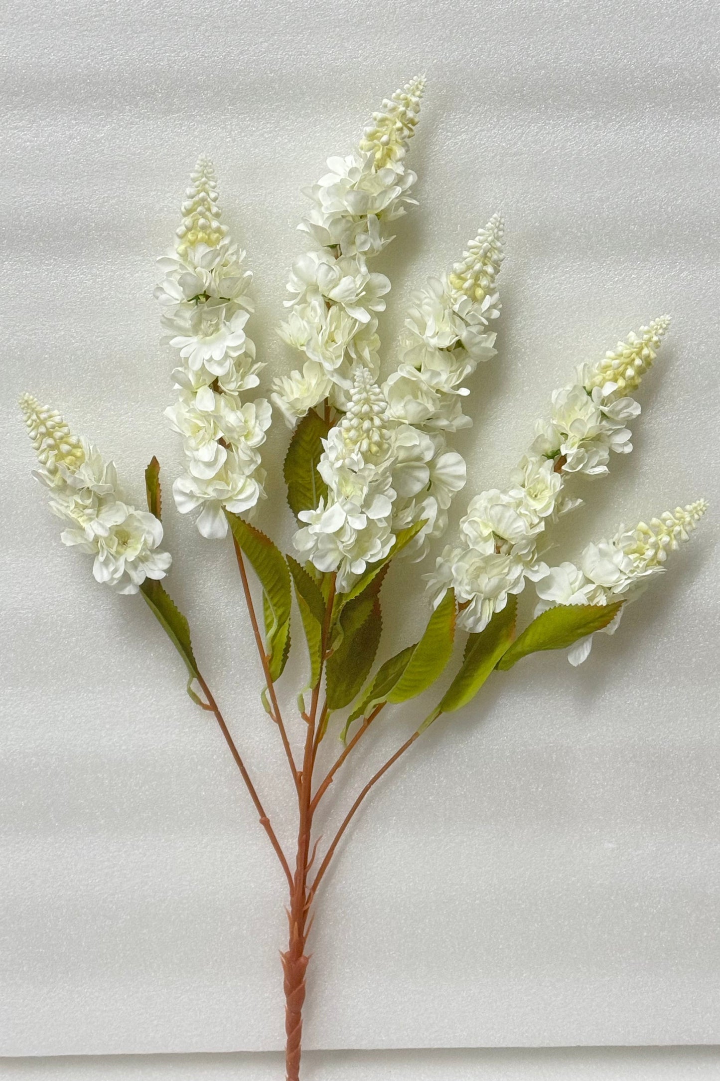 White Artificial Delphinium Stems