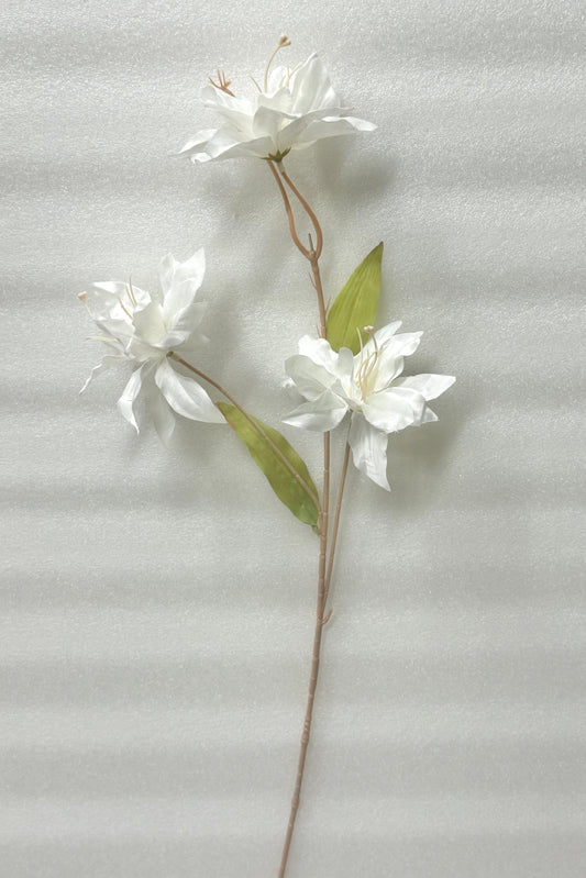 White Artificial Dancing Orchid Spray - Multiple Heads