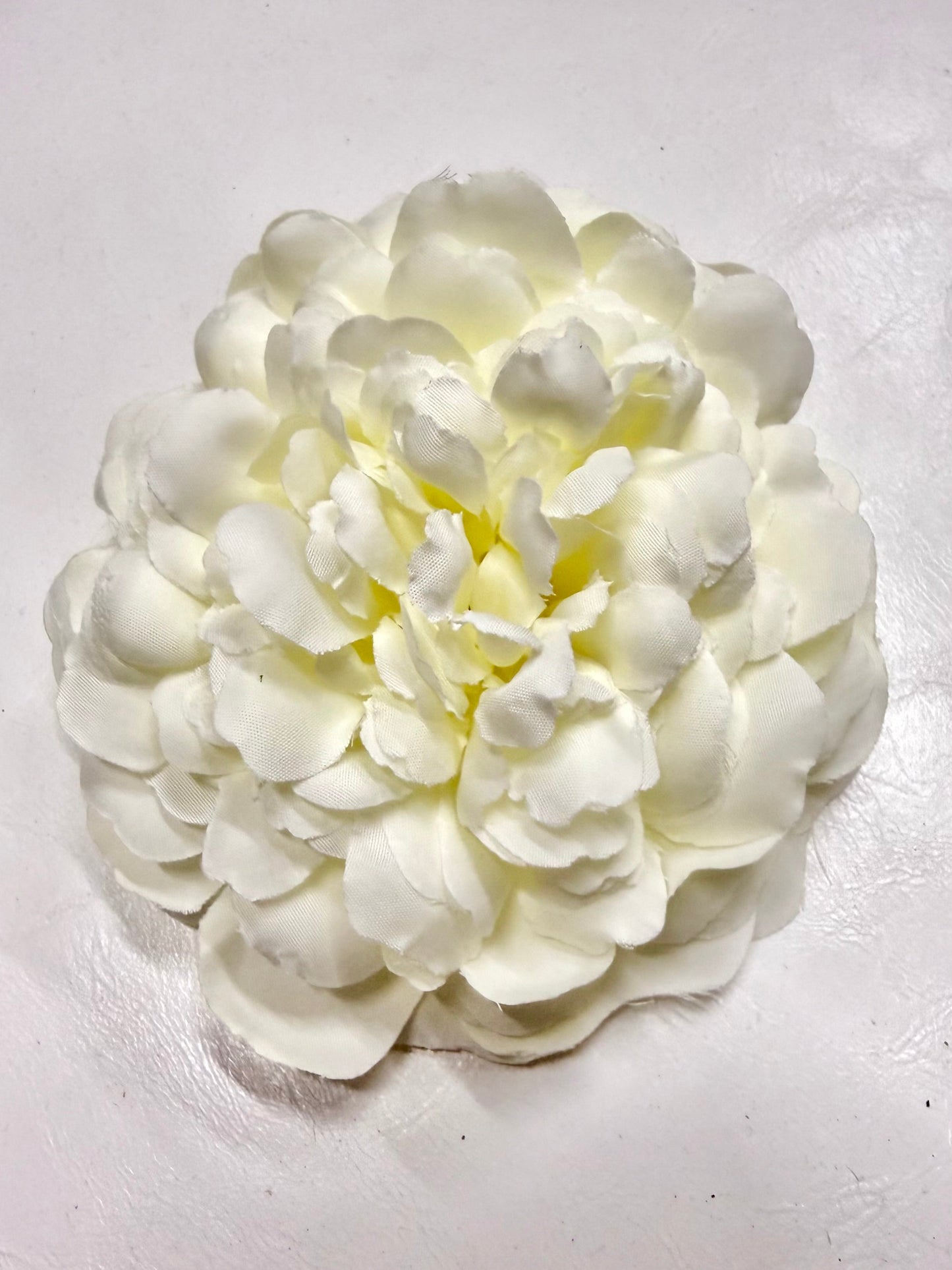 Artificial White Silk Peony Flower Heads
