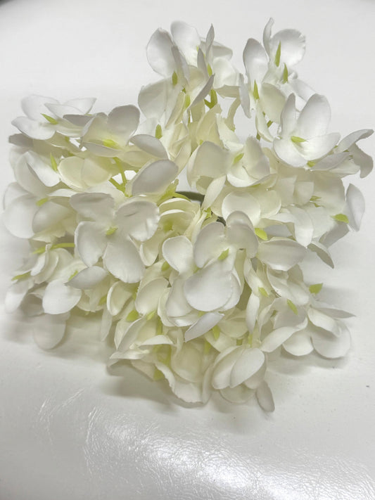 Artificial White Silk Hydrangea Flower Heads
