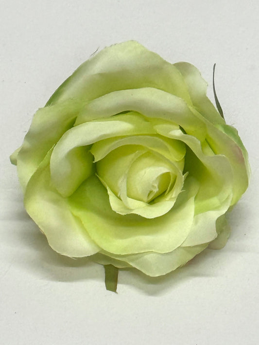 Artificial Sage Green Silk Rose Flower Heads