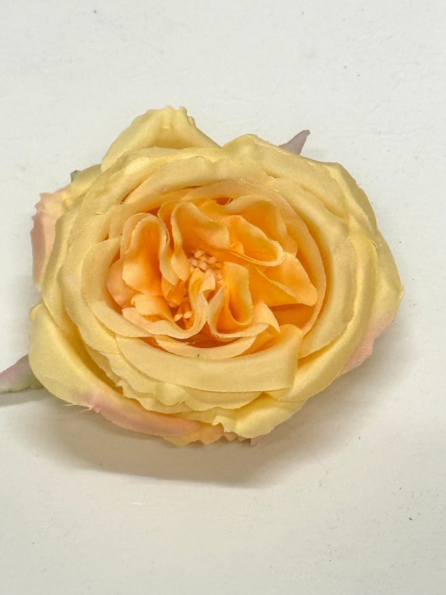 Artificial Orange Silk Rose Flower Heads