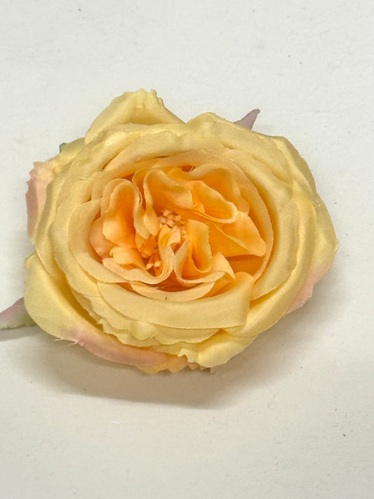 Artificial Orange Silk Rose Flower Heads