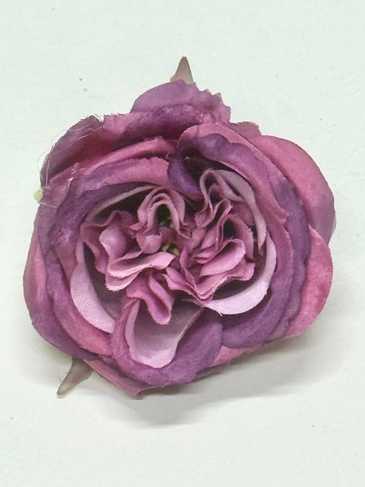 Artificial Purple Silk Rose Flower Heads