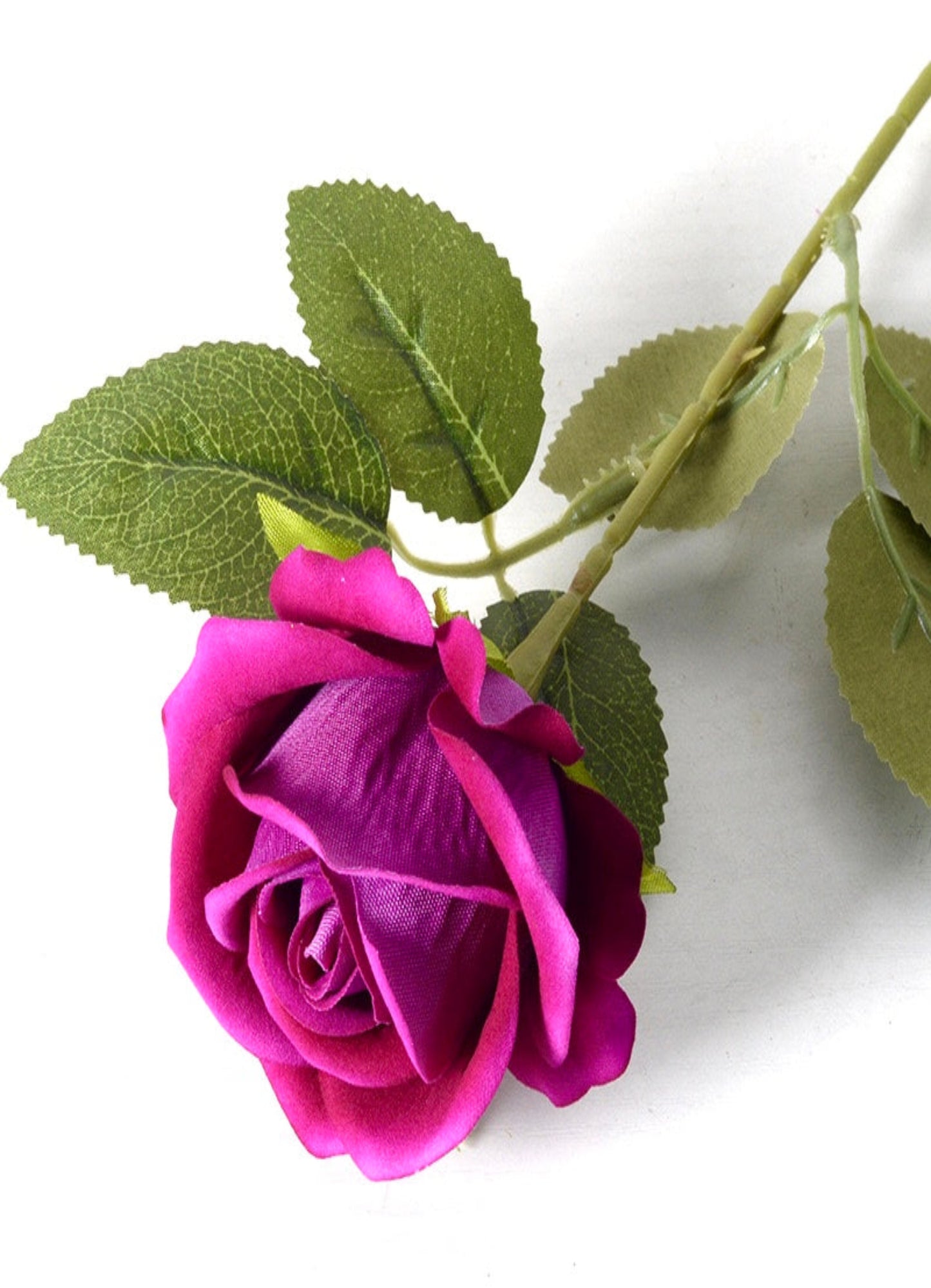 Artificial Purple Silk Rose Stem – Long Stem for Event Arrangements