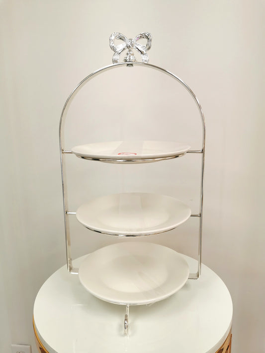 3 level cake stand (silver frame)