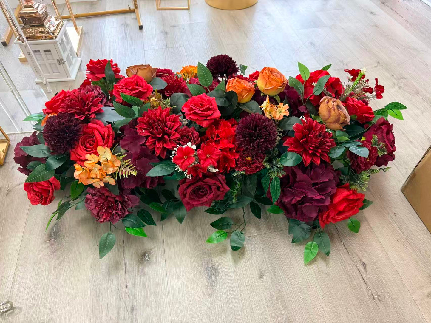 Red Flower Wall Rental